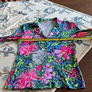 Lilly Pulitzer Multicolor Tropical Shirt.